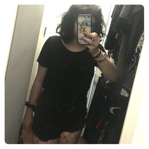 chiffon top w pocket